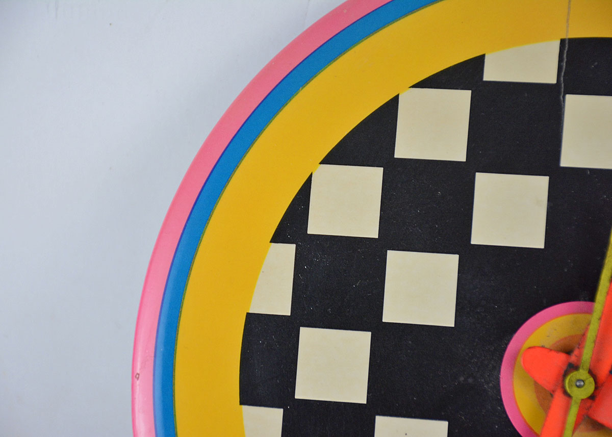 Vintage Peter Max by General Electric Checkerboard Clock