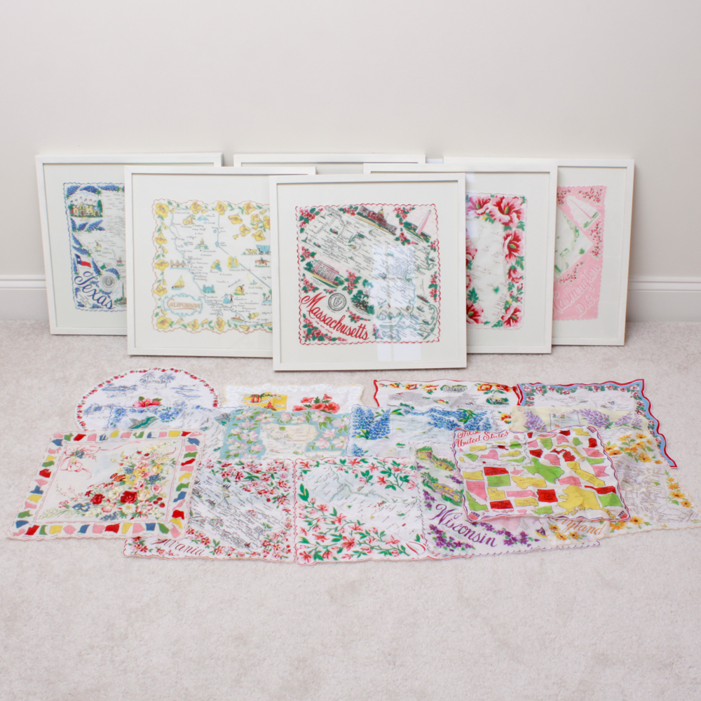 Collection of State Handkerchiefs