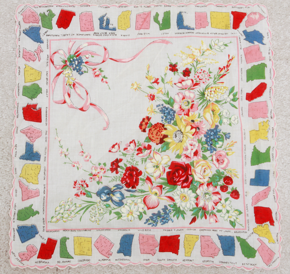 Collection of State Handkerchiefs