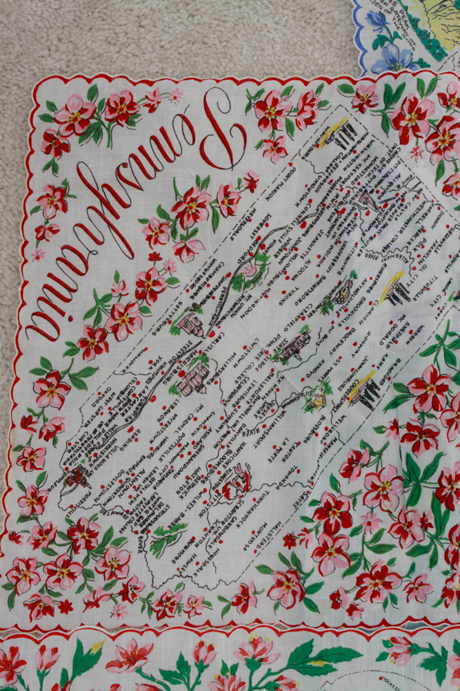 Collection of State Handkerchiefs