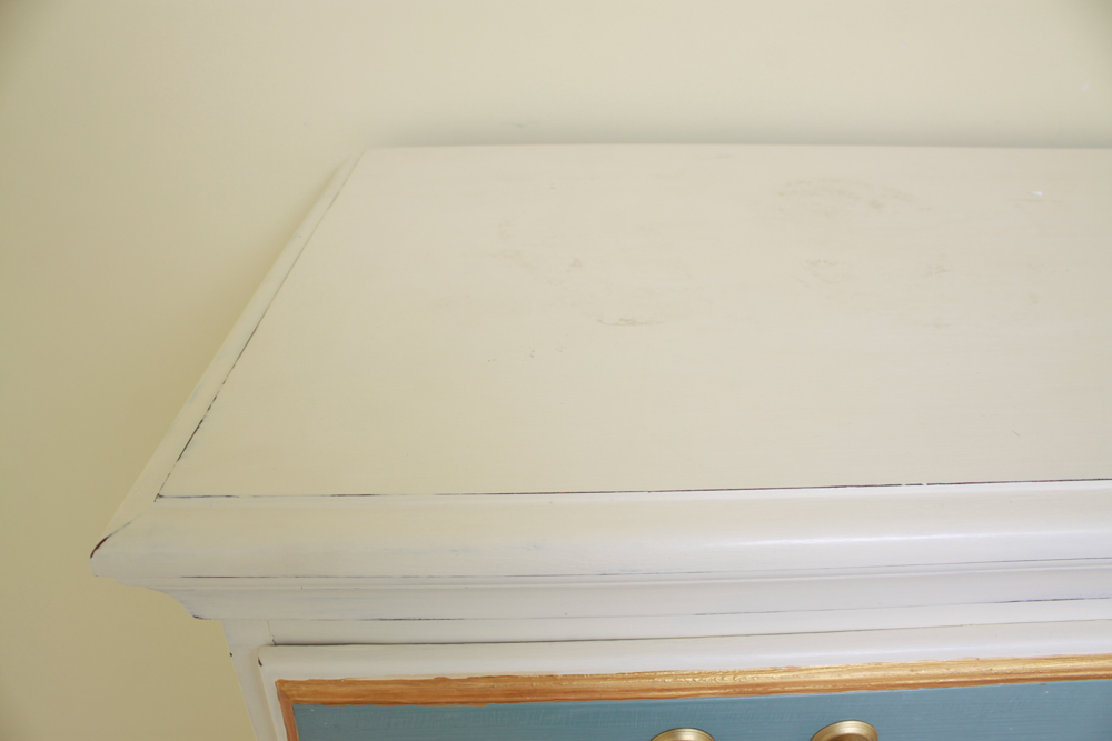 Crawford Furniture Chalk Finish Chest on Chest Dresser