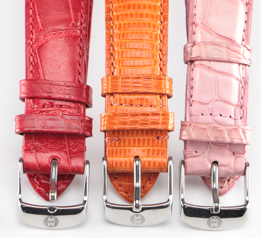 Collection of Michele Watch Bands Including Alligator