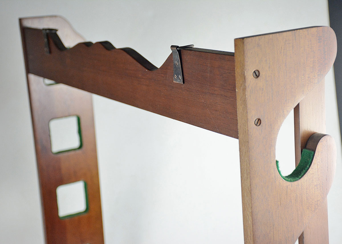 Vintage Wood Hanging Gun Rack