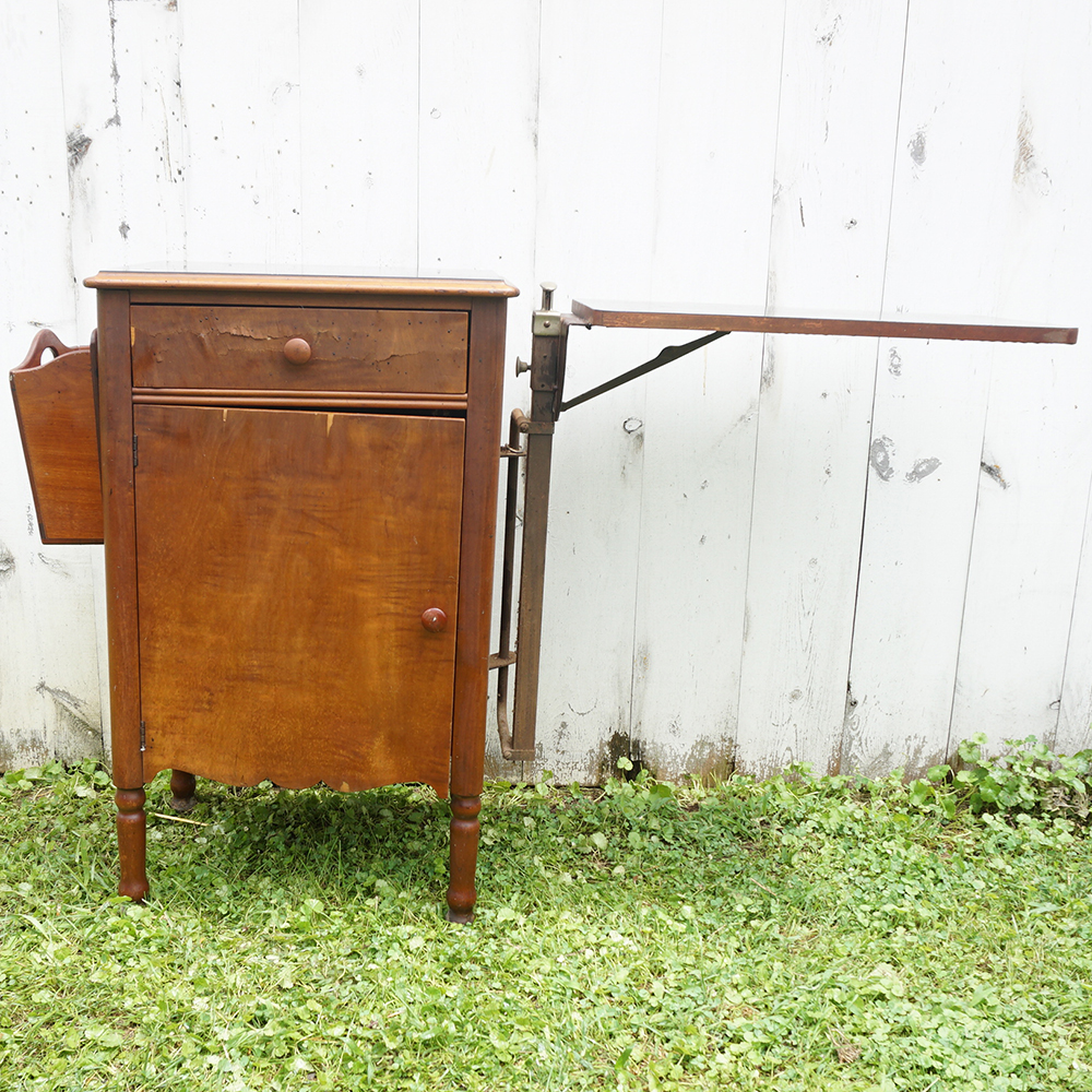 Vintage Oak Hospital Table by Hill-Rom Company