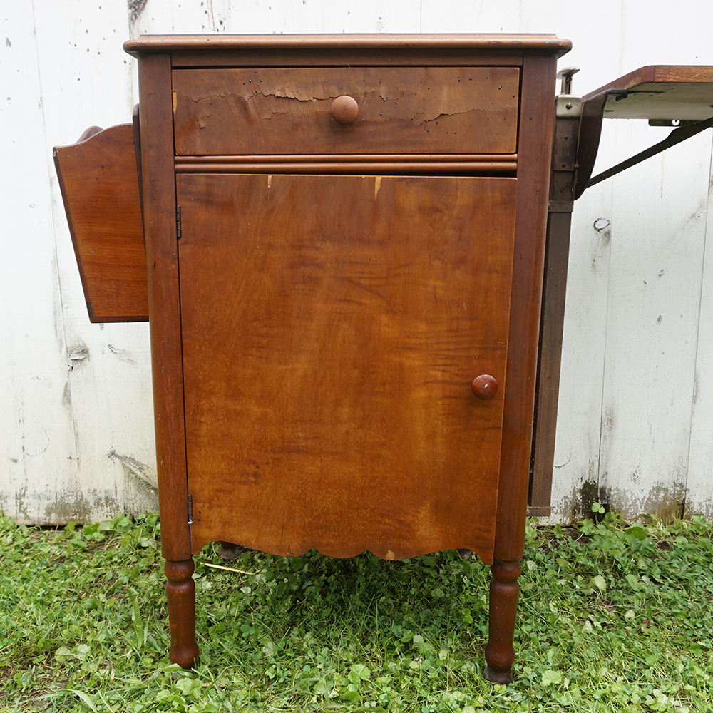 Vintage Oak Hospital Table by Hill-Rom Company