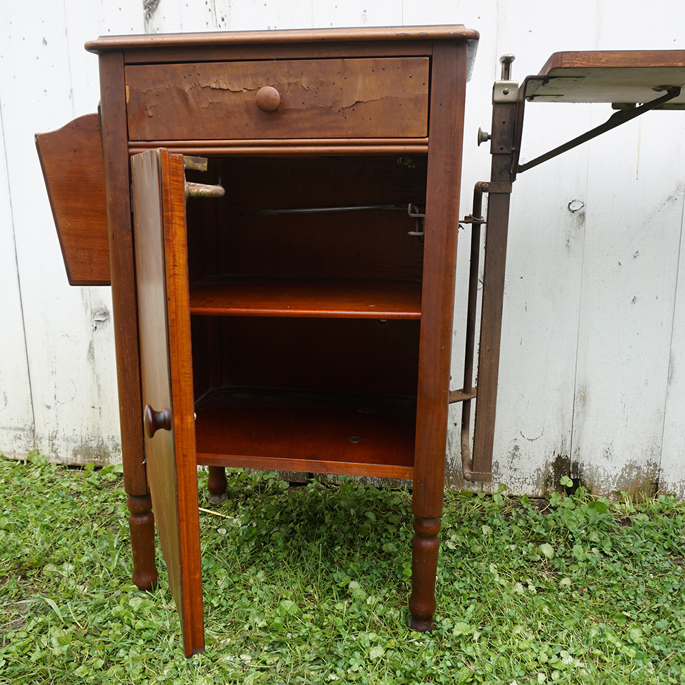 Vintage Oak Hospital Table by Hill-Rom Company