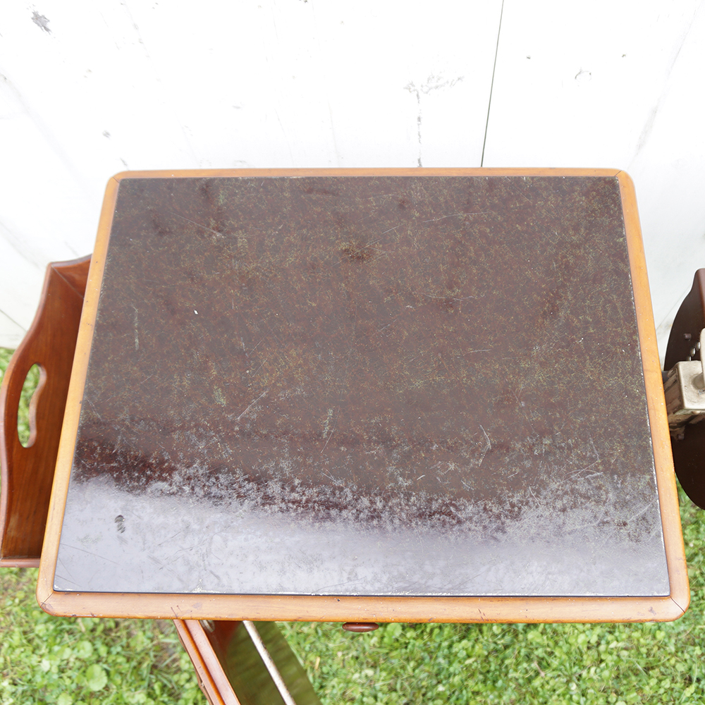 Vintage Oak Hospital Table by Hill-Rom Company