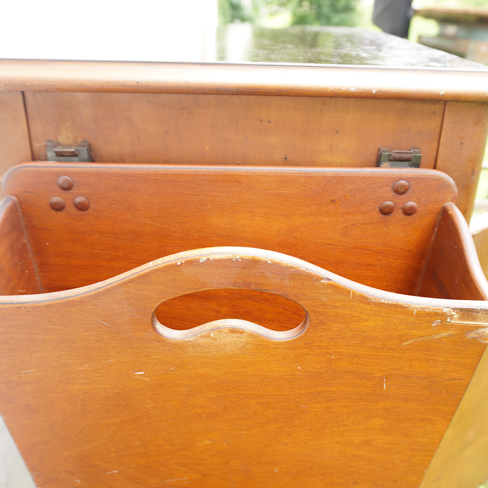 Vintage Oak Hospital Table by Hill-Rom Company