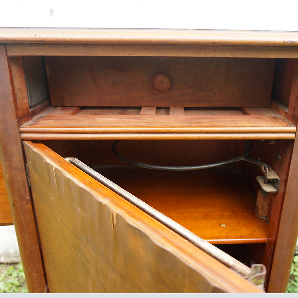 Vintage Oak Hospital Table by Hill-Rom Company