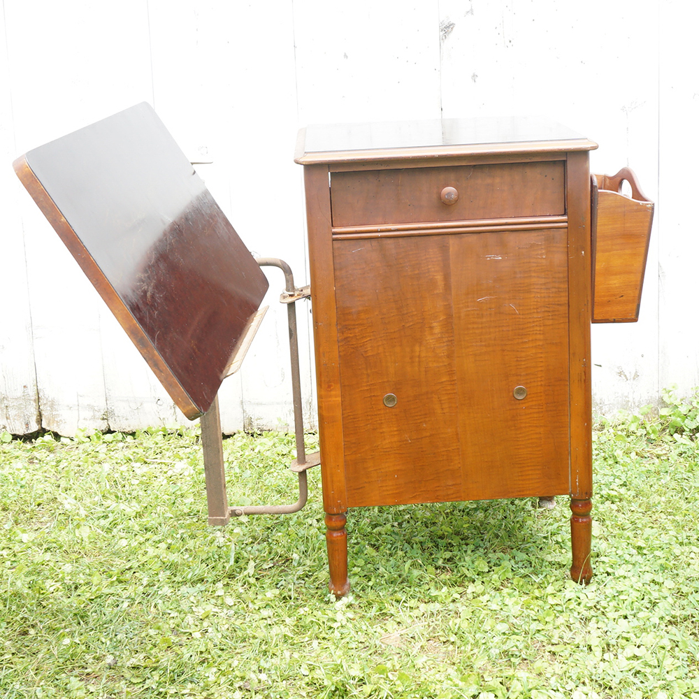 Vintage Oak Hospital Table by Hill-Rom Company