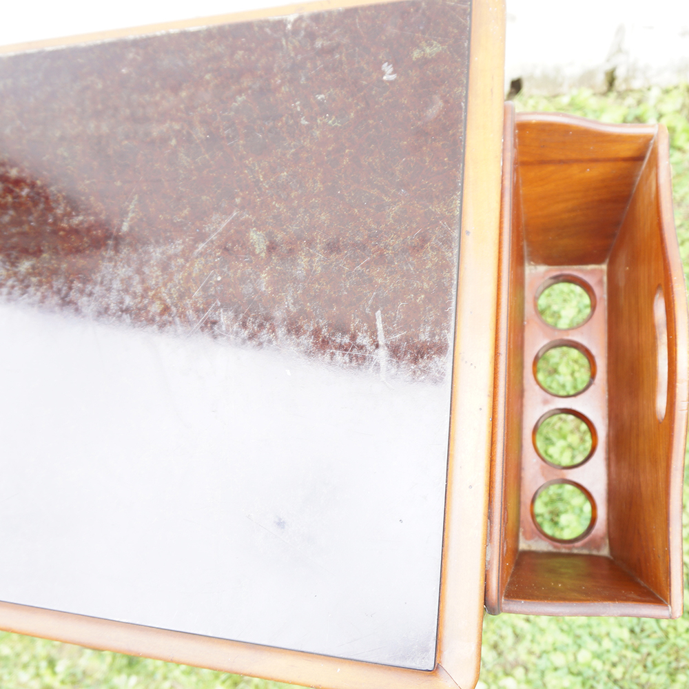 Vintage Oak Hospital Table by Hill-Rom Company