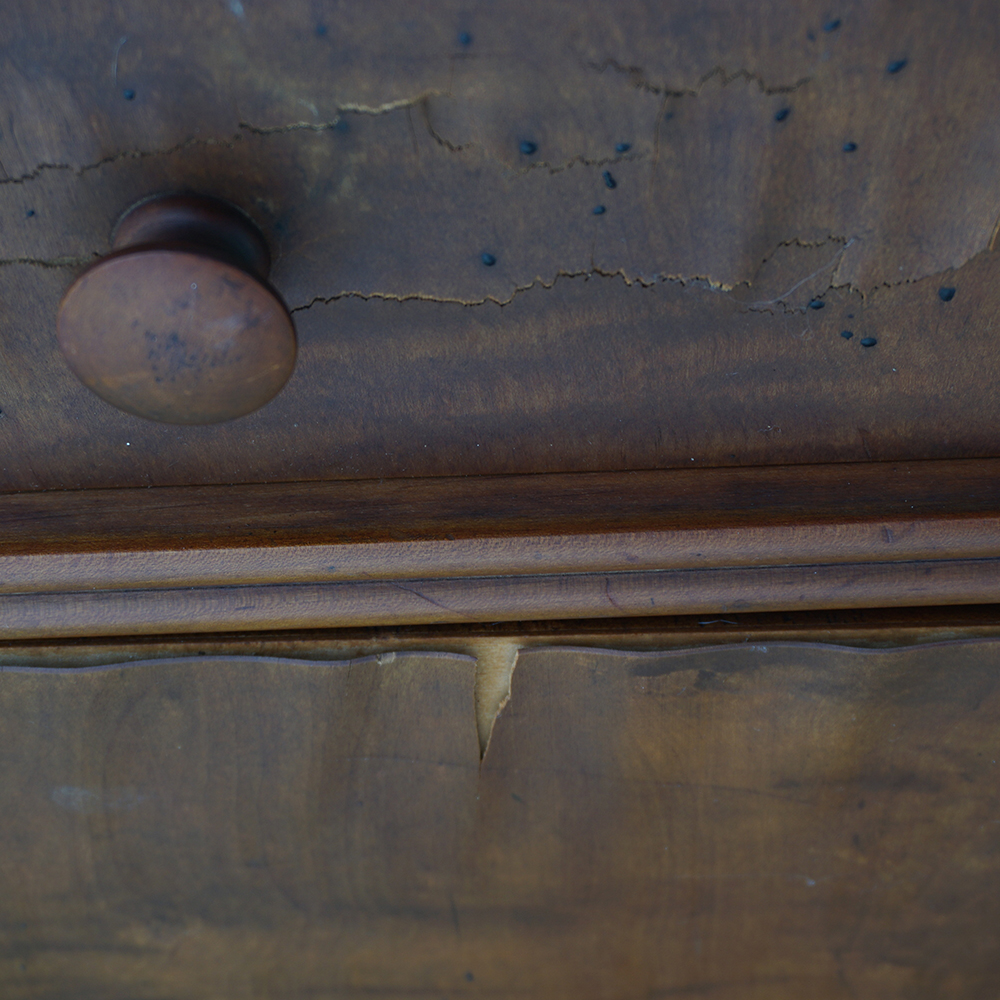 Vintage Oak Hospital Table by Hill-Rom Company