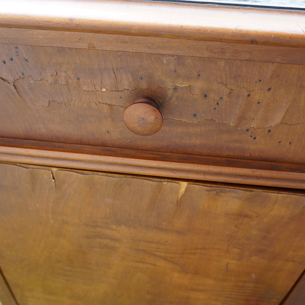 Vintage Oak Hospital Table by Hill-Rom Company