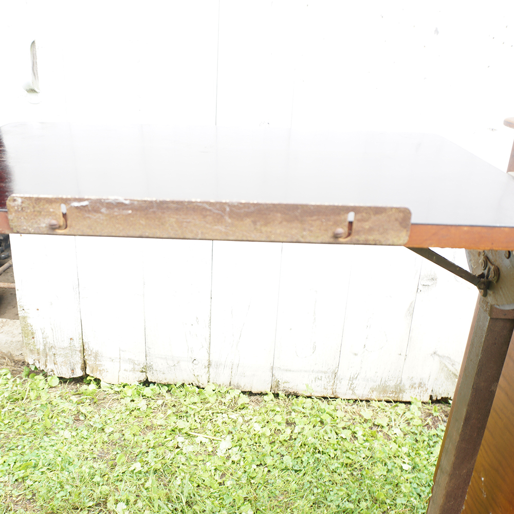 Vintage Oak Hospital Table by Hill-Rom Company