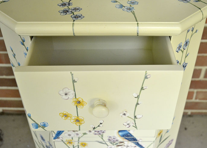 Four Panel Painted Chest