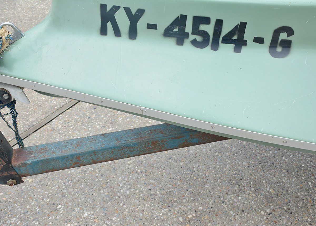 Vintage 1970 Super Skeeter Fiberglass Fishing Boat and Trailer