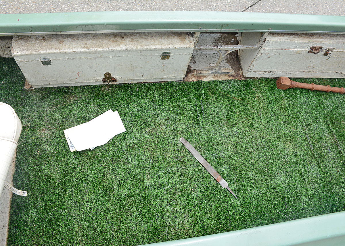 Vintage 1970 Super Skeeter Fiberglass Fishing Boat and Trailer