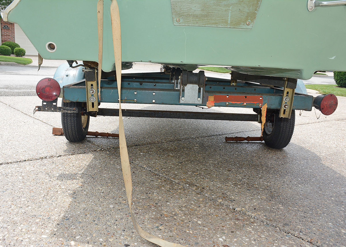 Vintage 1970 Super Skeeter Fiberglass Fishing Boat and Trailer