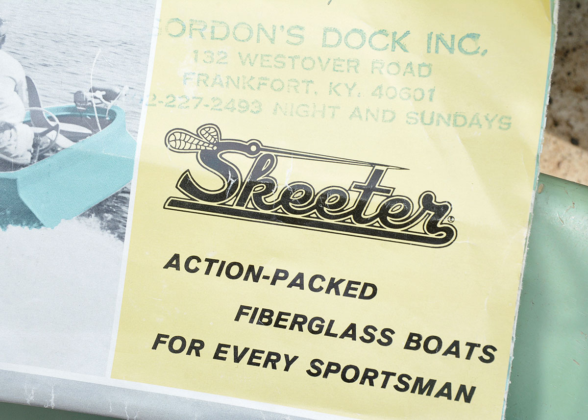 Vintage 1970 Super Skeeter Fiberglass Fishing Boat and Trailer