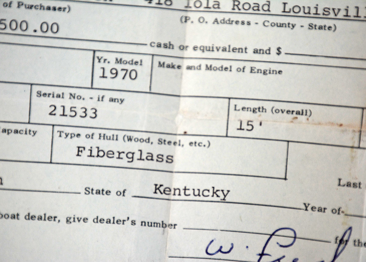 Vintage 1970 Super Skeeter Fiberglass Fishing Boat and Trailer