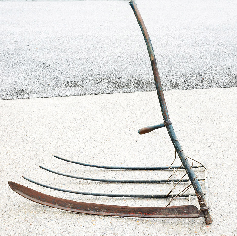 Primitive Grain Cradle Scythe