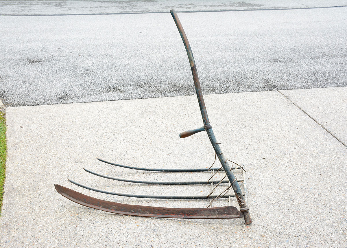 Primitive Grain Cradle Scythe