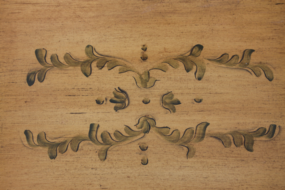 Pair of Venetian Motif Painted Nightstands