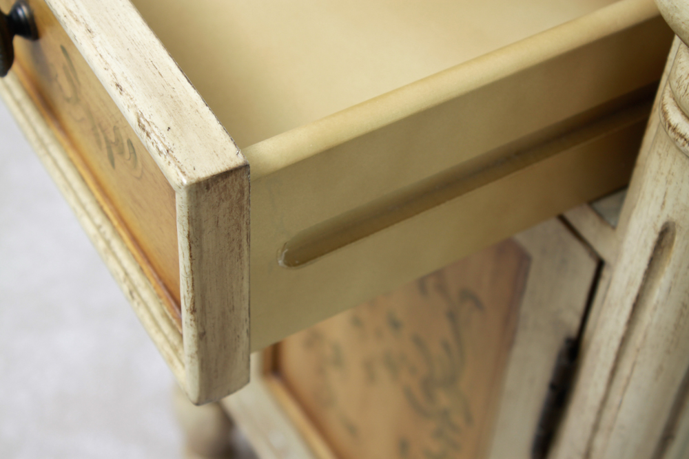 Pair of Venetian Motif Painted Nightstands