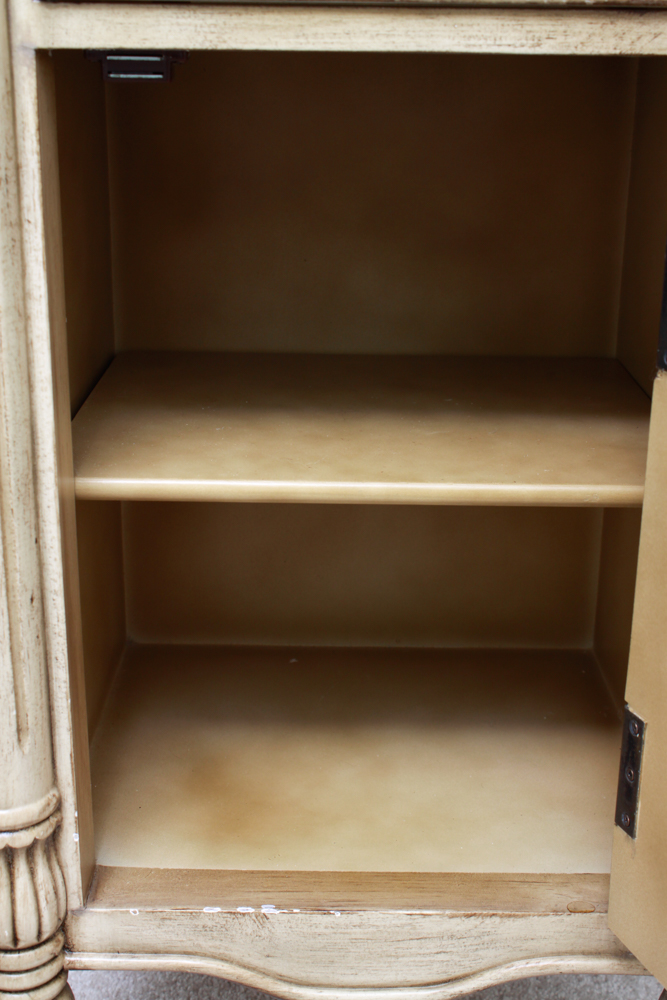 Pair of Venetian Motif Painted Nightstands