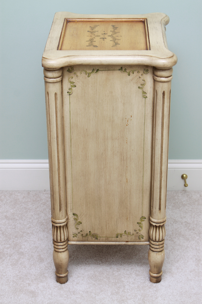 Pair of Venetian Motif Painted Nightstands