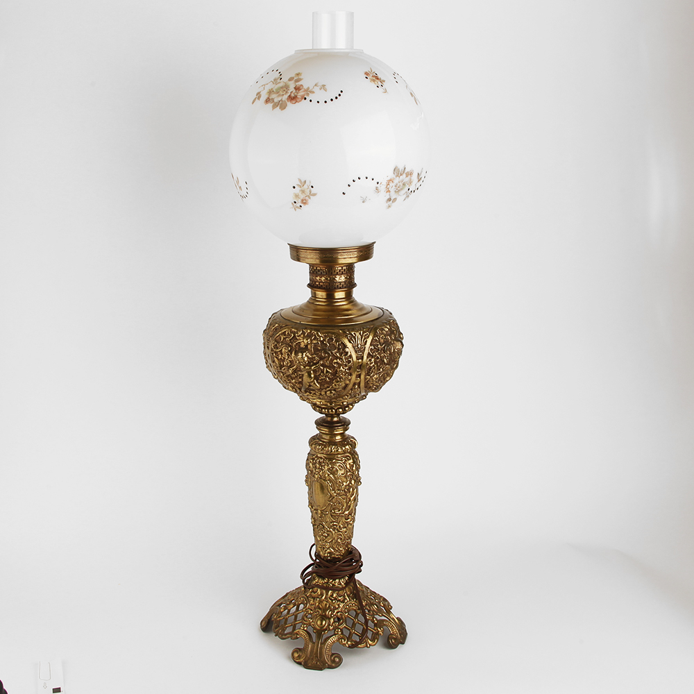 Mid 20th Century Tall Rococo Style Lamp
