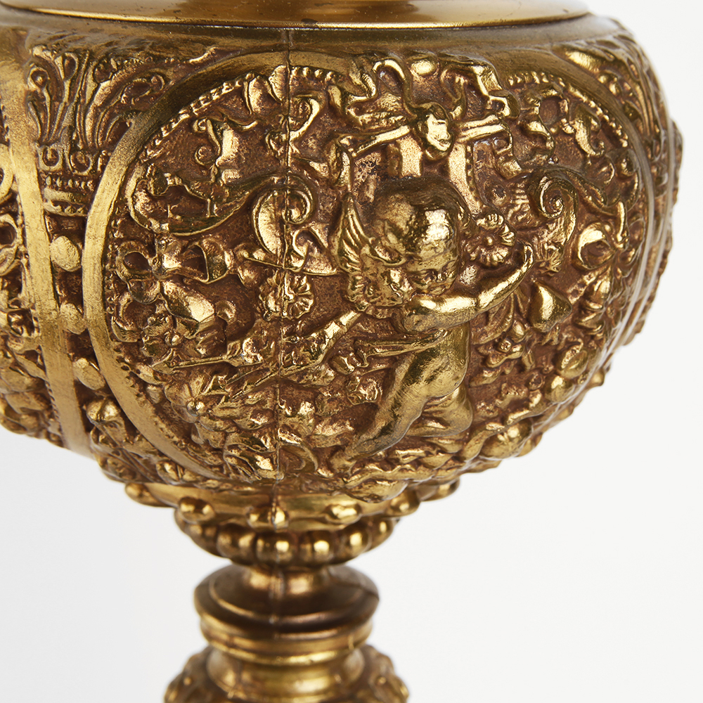 Mid 20th Century Tall Rococo Style Lamp