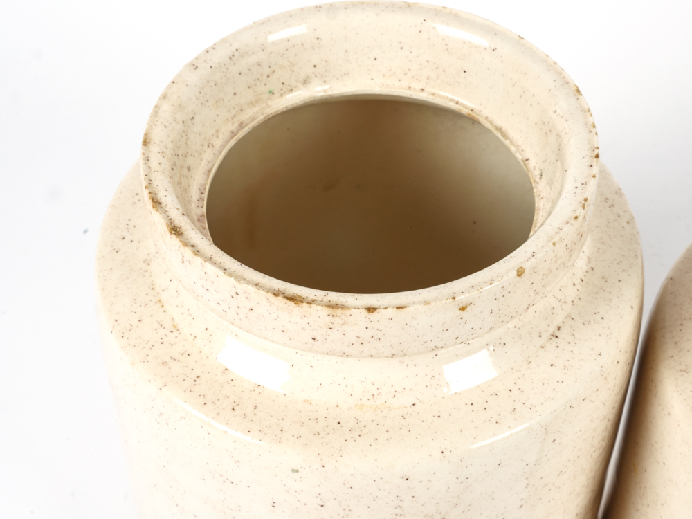 Set of Four Ceramic Kitchen Canisters