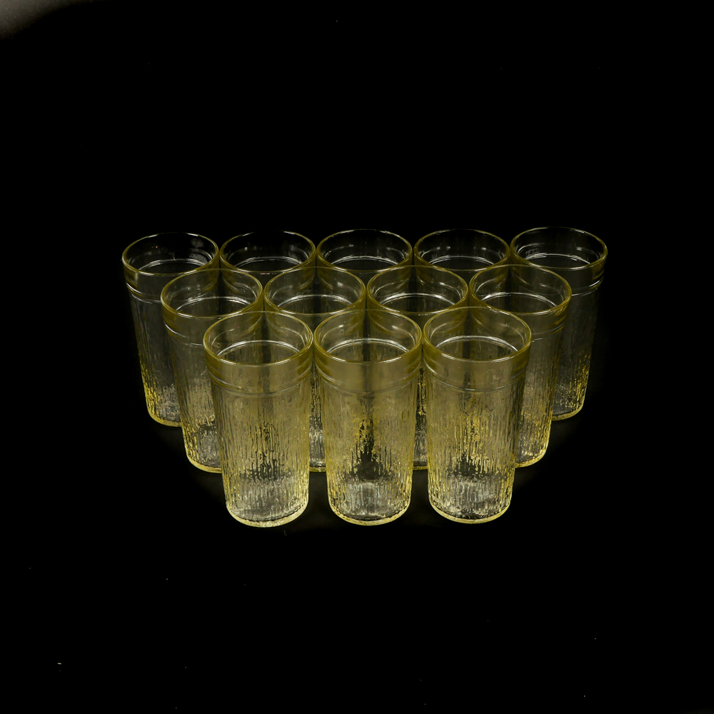 Set of Twelve 1960s Vintage Kerr Drinking Glasses