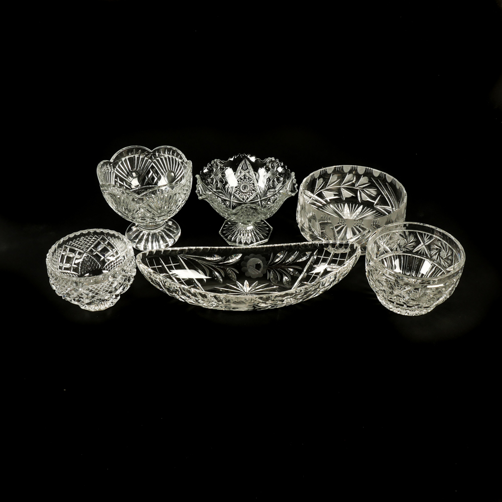 Collection of Crystal Bowls
