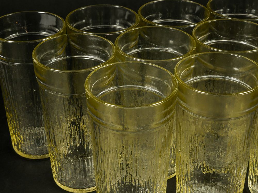 Set of Twelve 1960s Vintage Kerr Drinking Glasses
