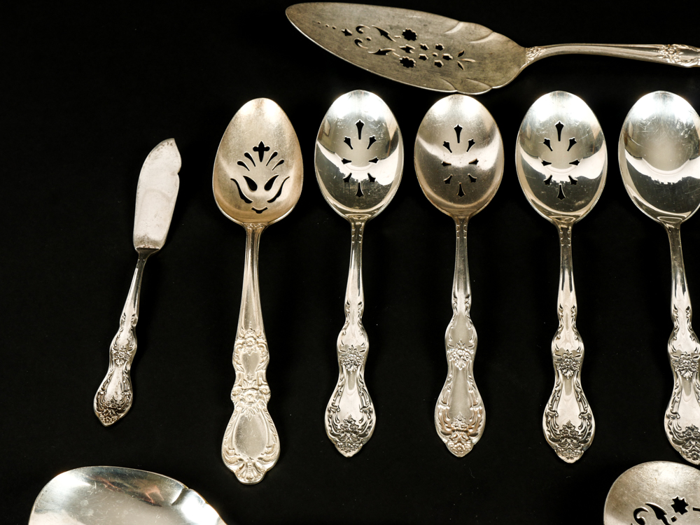 Collection of Vintage 1950s WM Rogers Silver Plated Serving Pieces