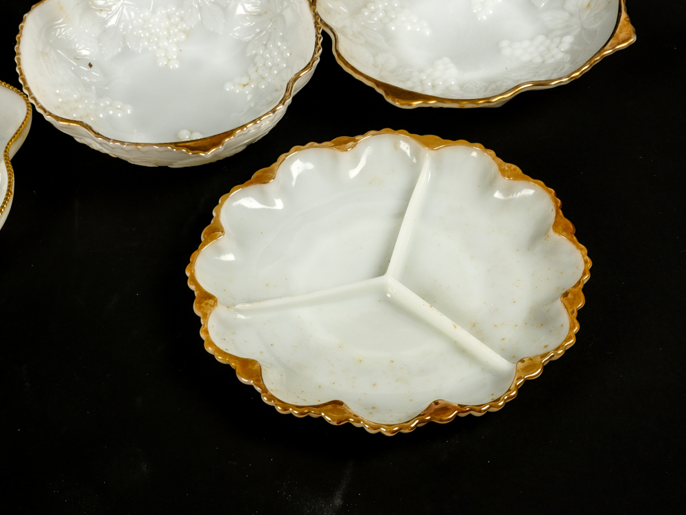 Collection of Milk Glass