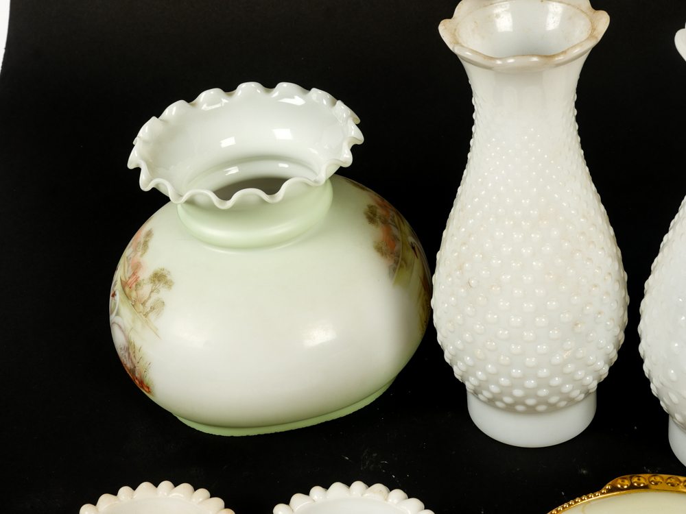 Collection of Milk Glass