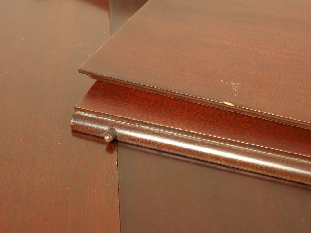 Traditional Trestle Style Dining Table with Six Chairs