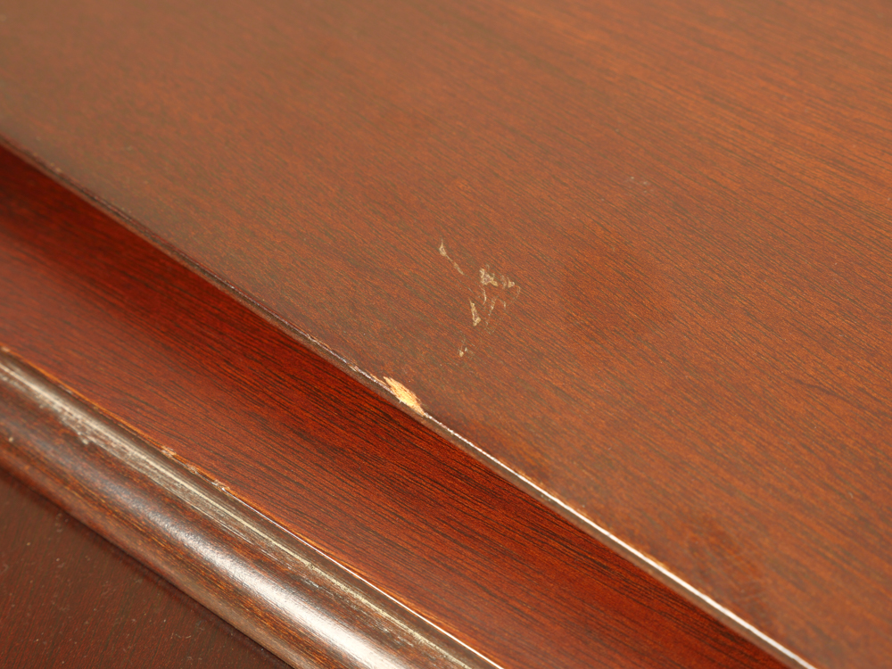 Traditional Trestle Style Dining Table with Six Chairs