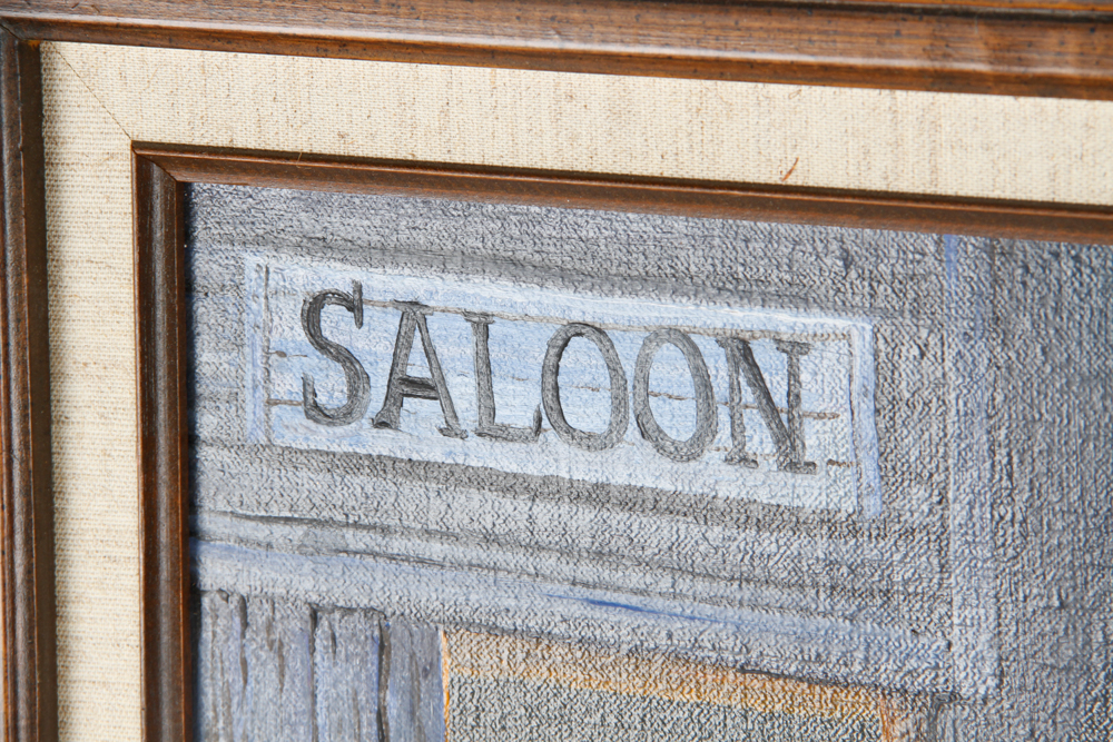 M. B. Cole Signed Cowboy Painting