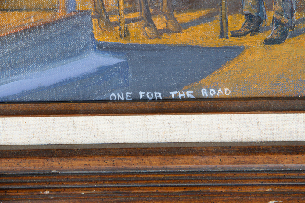 M. B. Cole Signed Cowboy Painting