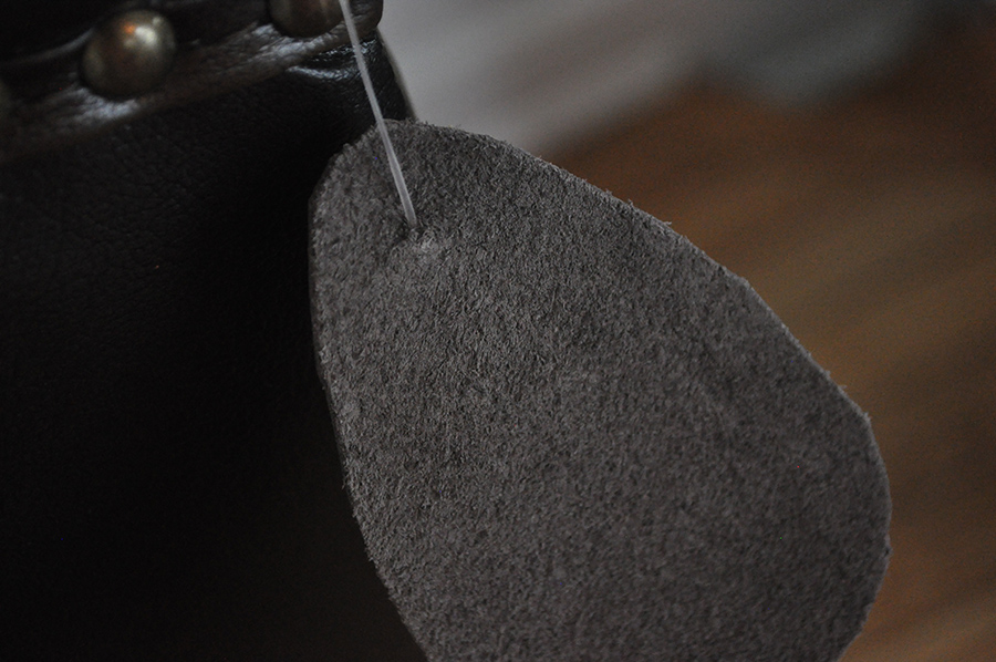 Leather Wingback Chair and Ottoman