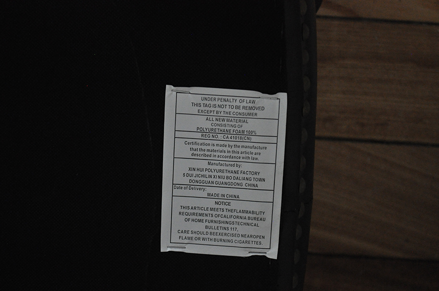 Leather Wingback Chair and Ottoman