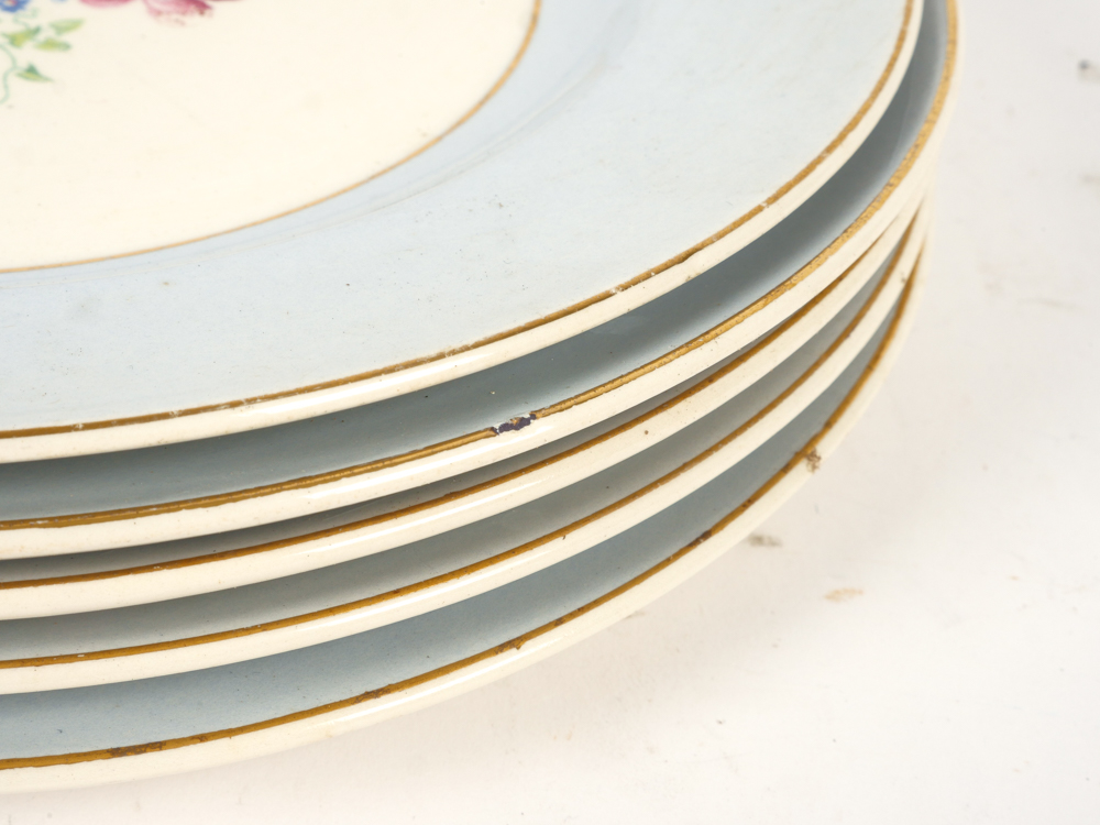 Set of Five French Saxon China Co. Plates