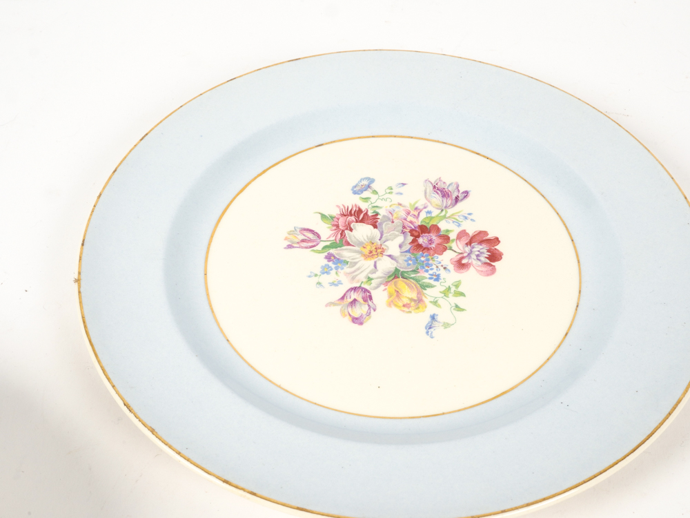 Set of Five French Saxon China Co. Plates