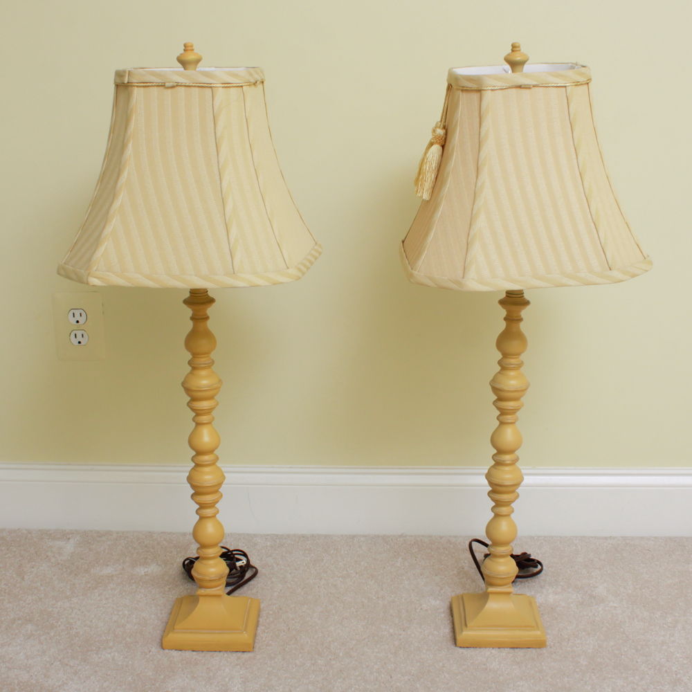 Set of Turned Baluster Table Lamps