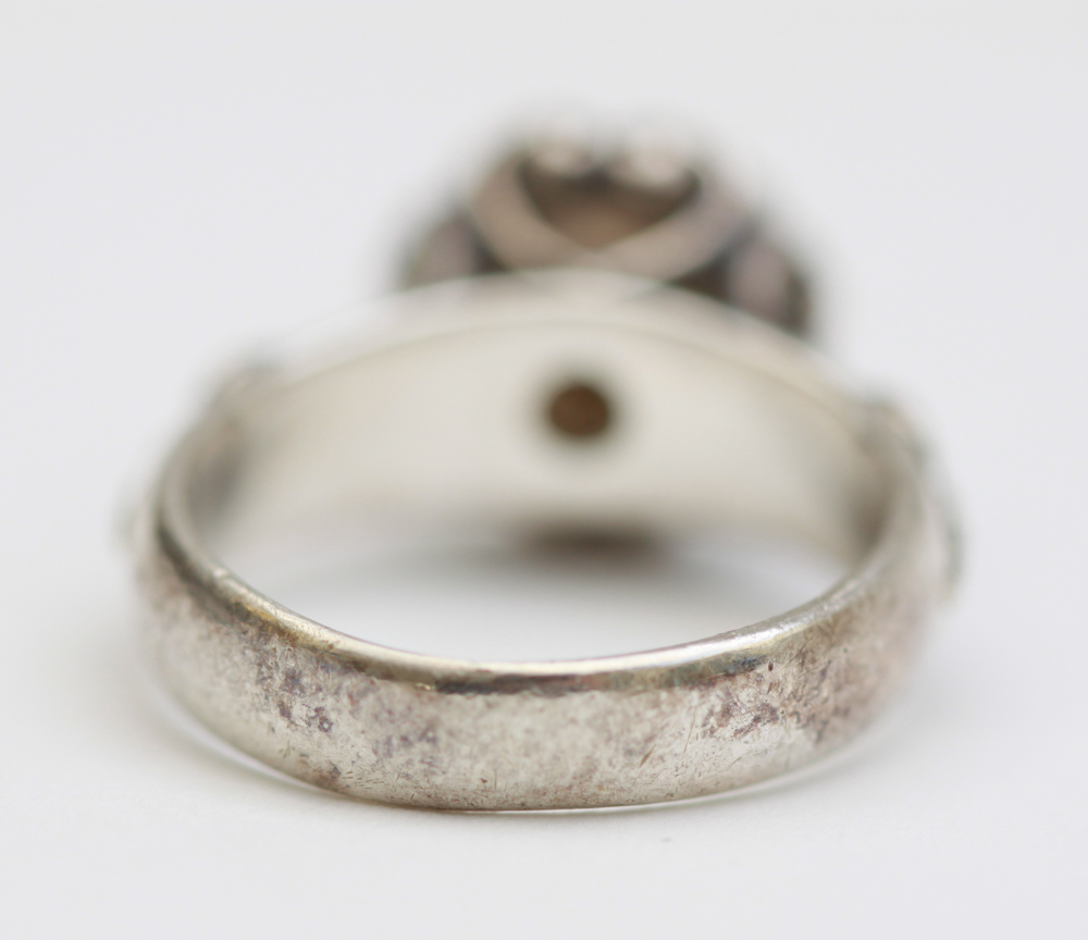 Sterling Silver Earrings and Smoky Quartz Ring