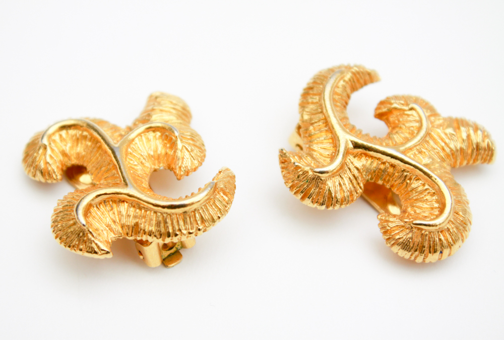 Gold Tone Earring Assortment